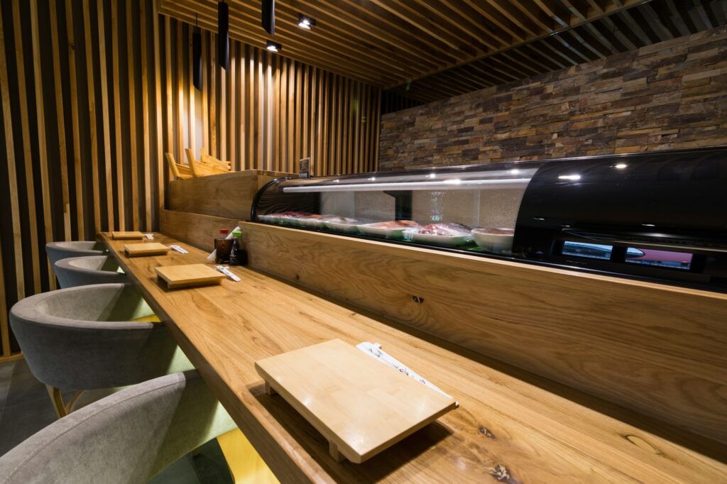 Sushi Bar, Restaurant Interior